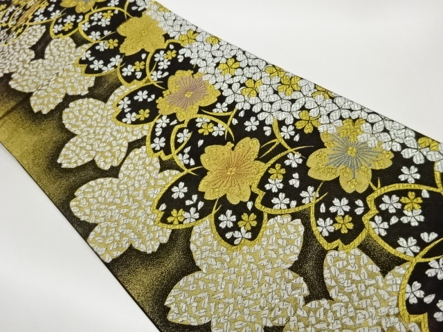 JAPANESE FUKURO OBI / WOVEN SAKURA